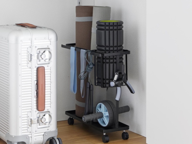 TOWER タワー キャスター付きフィットネスグッズ収納ラック 1989 1990 山崎実業