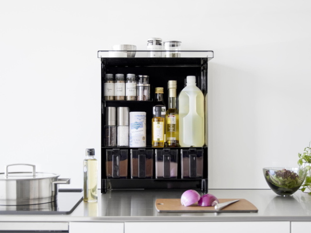 TOWER タワー 前が開く隠せる調味料ラック （調味料スタンド） 2009 2010 【山崎実業】