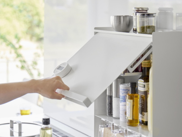 TOWER タワー 前が開く隠せる調味料ラック （調味料スタンド） 2009 2010 【山崎実業】