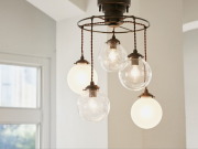 サリーチェ SALICE 5灯 フロストガラスペンダントライト LT-6806