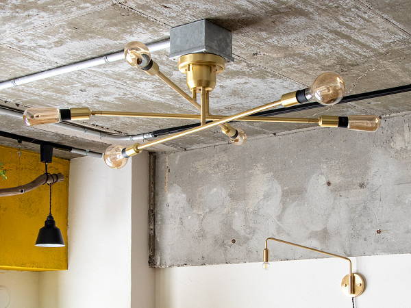 CYMRIC BRASS キムリック ブラス 6灯 シーリングライト【TIC】