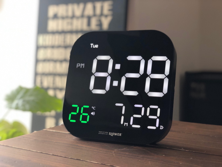 LED サーモアラートクロック ティエラ TIERRA THERMO ALERT CLOCK SLW415 【スロウワー】 SLOWER