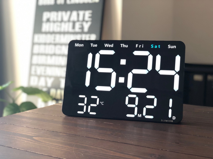 LED クロック ビエント LED CLOCK VIENTO 置き掛け兼用 SLW368 SLOWER（スロウワー）