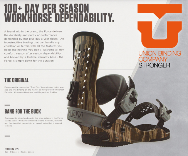 ★大特価★ユニオン（UNION）【FORCE】 17-18スノーボード 2018年
