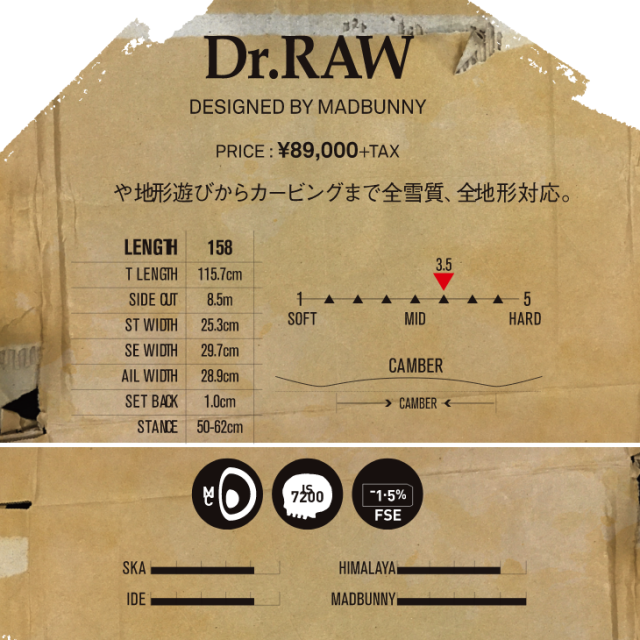 売り尽くしセール】デスレーベル（DEATH LABEL）【Dr.RAW】19-20