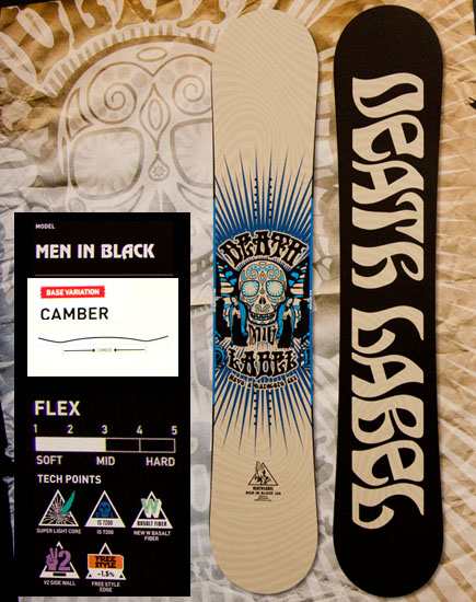 ★本数限定大特価★デスレーベル（DEATH LABEL）【MEN IN BLACK 150cm/155cm】メンインブラック 12-13 2013年モデル