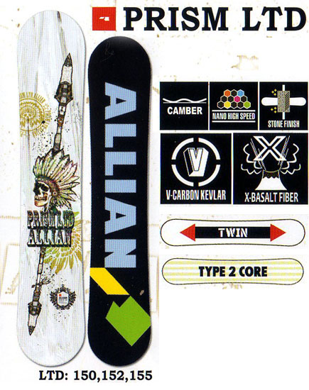 アライアン（ALLIAN）スノーボード 板【PRISM LTD】12-13モデル | 横浜