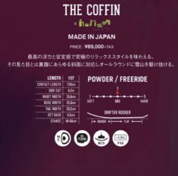 デスレーベル20-21モデルTHE COFFIN説明文