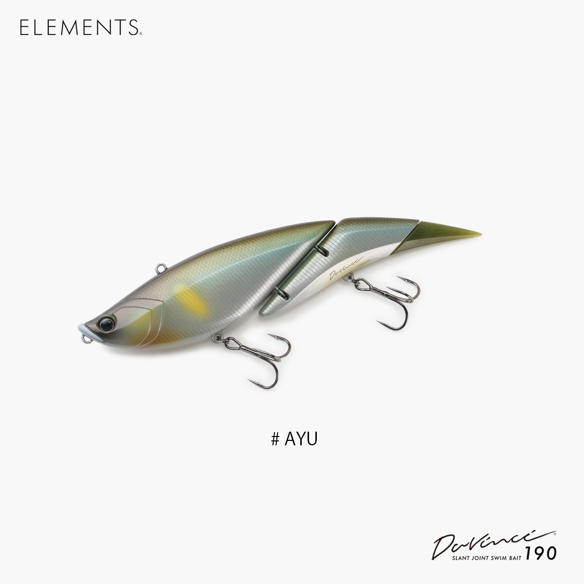 ELEMENTS DaVinci 190 ダヴィンチ190 スイムベイト セット ELEMENTS|Davinci 190 ( ダヴィンチ 190 ) #AYU|POND original