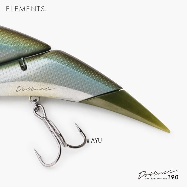 ELEMENTS ルアー|Davinci 190|機能と美を追求した唯一無二のスイムベイト（ダヴィンチ）|POND original通販