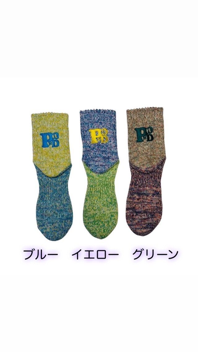 第２弾　POND original　ミドル丈ソックス　奈良靴下