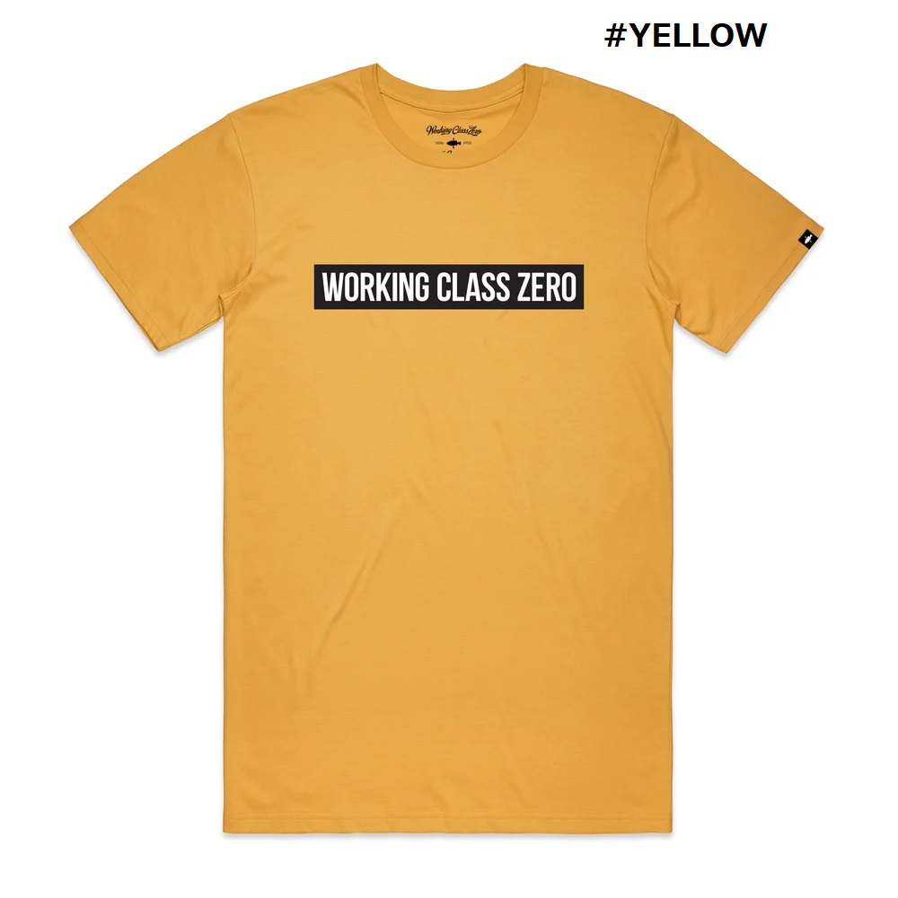 セールプライス！WORKING CLASS ZERO(ワーキングクラスゼロ) Standard Tee（YELLOW) スタンダードTee(イエロー)
