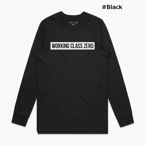 【WORKING CLASS ZERO/ワーキングクラスゼロ】STANDARD LOGO LONG SLEEVE/スタンダードロゴロングスリーブ