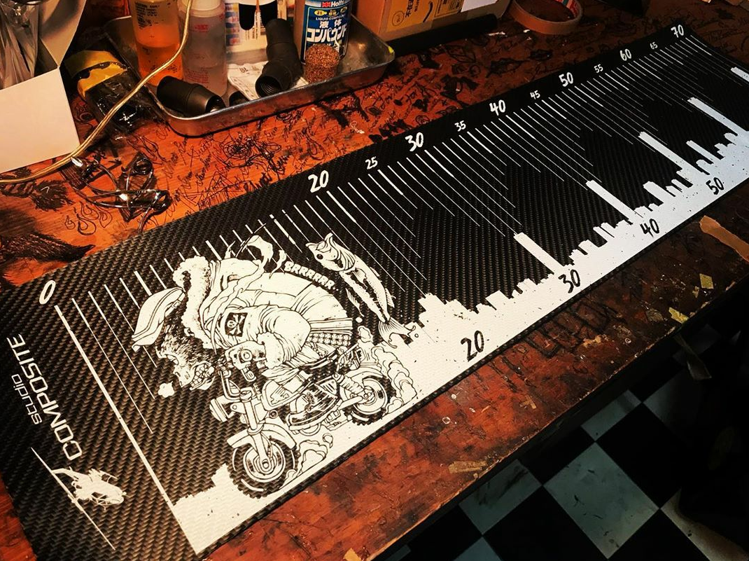 大注目！スタジオコンポジット カーボンファブリックメジャー 代引き不可