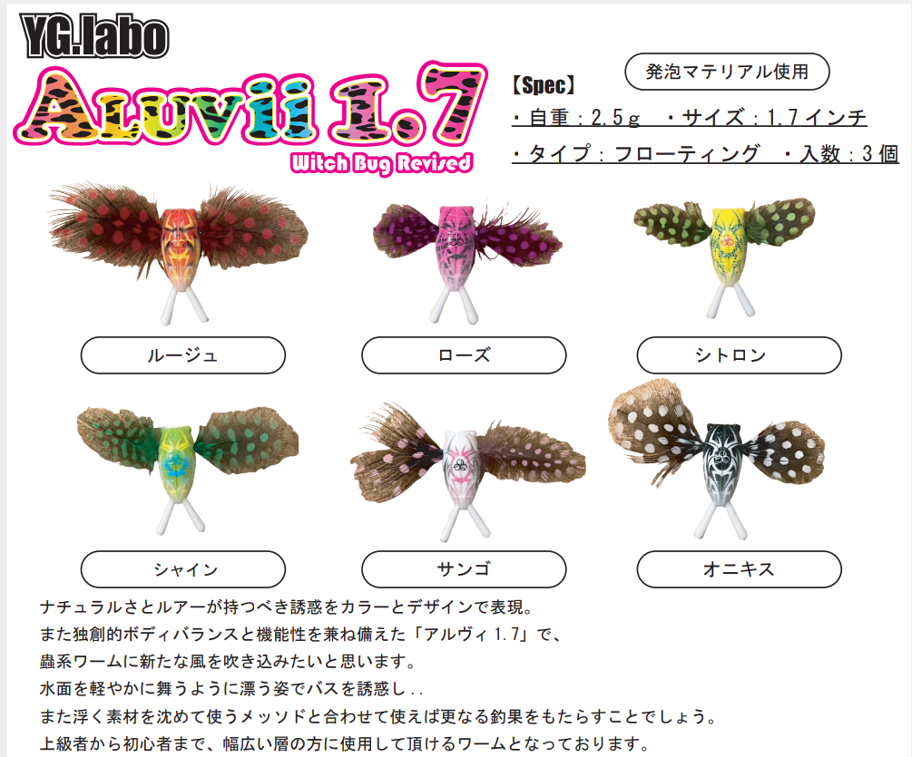 アルヴィ 1.7インチ   ワイジーラボ  YG.labo