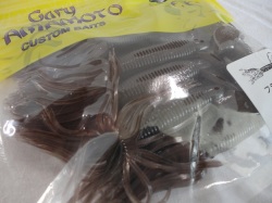 ゲーリーヤマモト　フラグラブ ５ W/ダブル  特注カラー ＃１２８ スモークブラウン