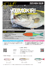 クモキリ  KUMOKIRI  2025新色  カエス KAESU