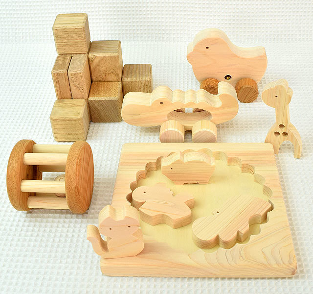木製おもちゃセット はじめての木のおもちゃ出産祝いセット あすなろ工房｜木の