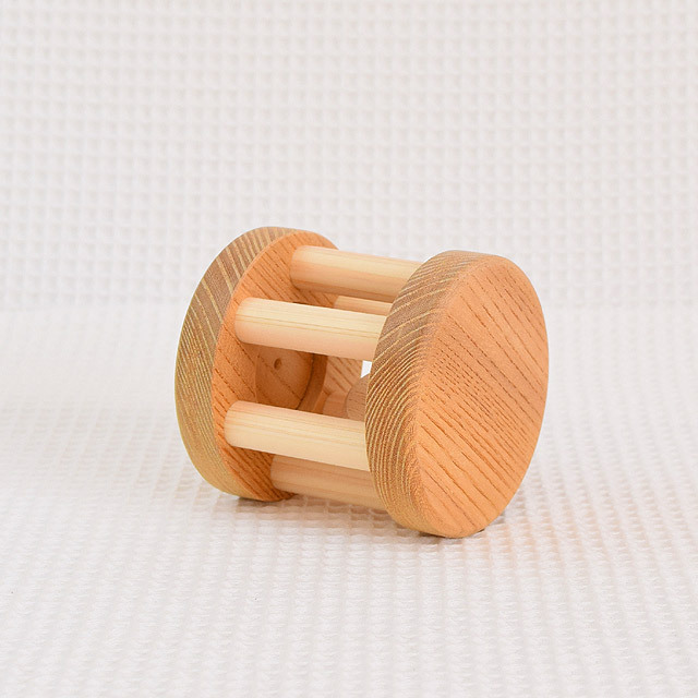 木製ガラガラ（ラトル） コロコロ 出産祝い・赤ちゃんにおすすめ【日本