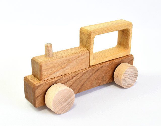 木製郷土玩具　クルマ等9種 木製ミニカー（押車）汽車｜旭川美景園｜木のおもちゃ ポプリの森