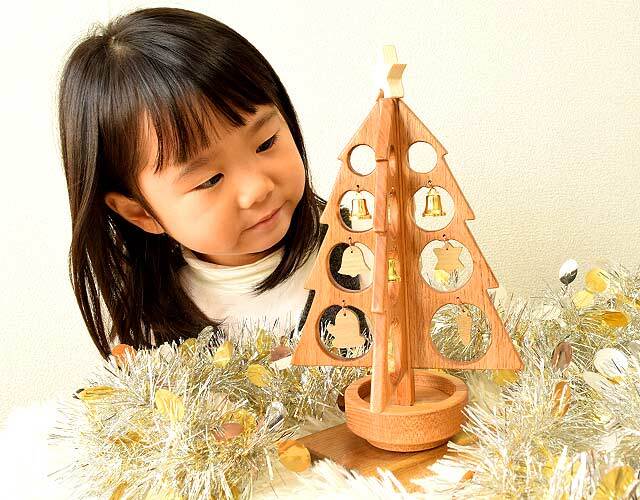 卓上クリスマスツリー（旭川美景園）北海道産｜木のおもちゃ ポプリの森