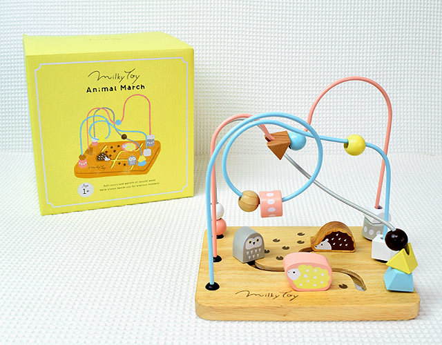 置物 Milky 名入れ 出産祝い】名入れミルキートイ アニマルマーチ(Milky Toy