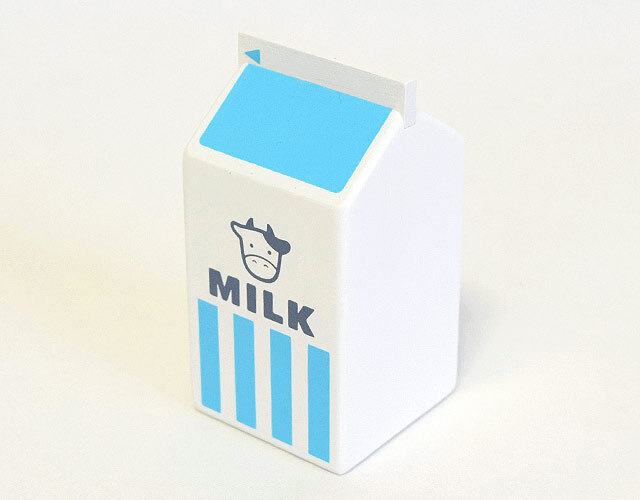 ミルク（牛乳） 木製ままごと食材 ｜木のおもちゃ ポプリの森