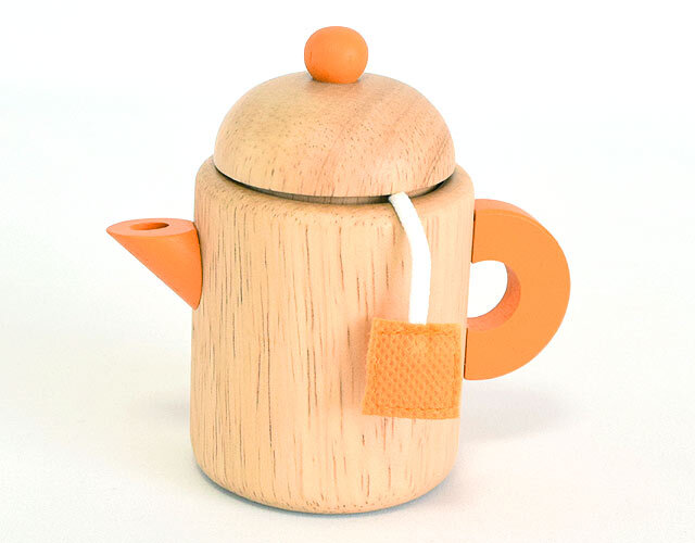 ティーポット 木製ままごと食器｜木のおもちゃ ポプリの森