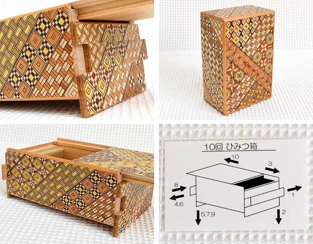 秘密箱5寸10回 箱根寄木細工