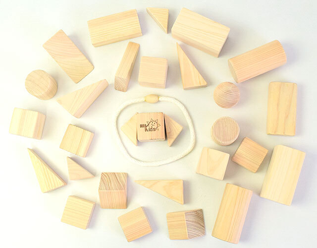 ひのき積み木 [大] 栃木県鹿沼産｜木のおもちゃ ポプリの森