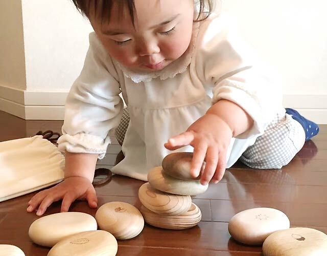 まあるいつみきmini｜木のおもちゃ ポプリの森