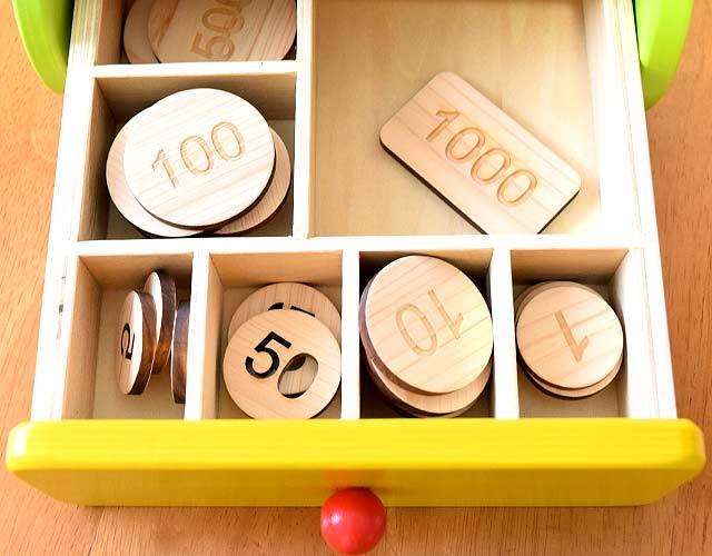 木のおもちゃ コイン セット