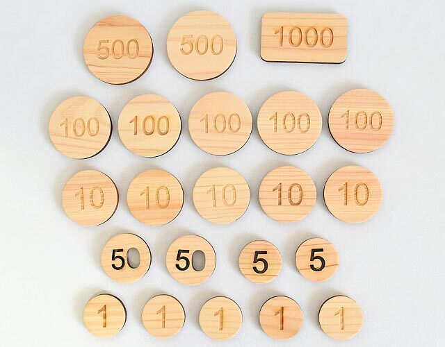 小銭 木製 木のおもちゃ
