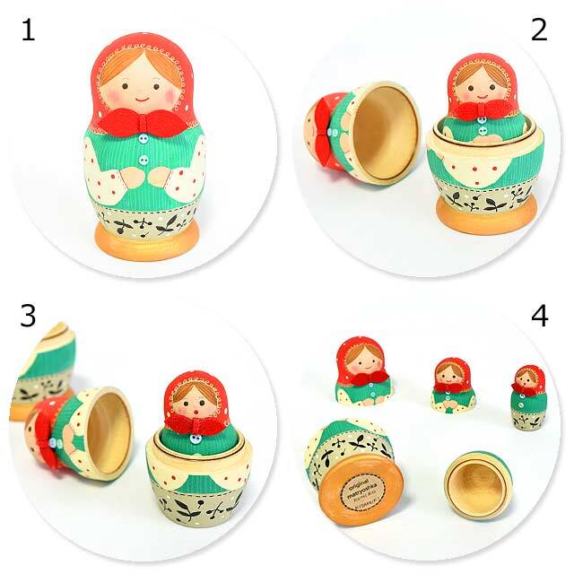★未使用品★　マトリョーシカ　オリガザバイキナ　オレンジカラー ☆未使用品☆ 大きめ マトリョーシカ オリガザバイキナ ロシア