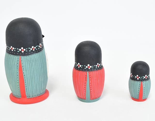 木製ハンドメイドマトリョーシカ かわいい雑貨