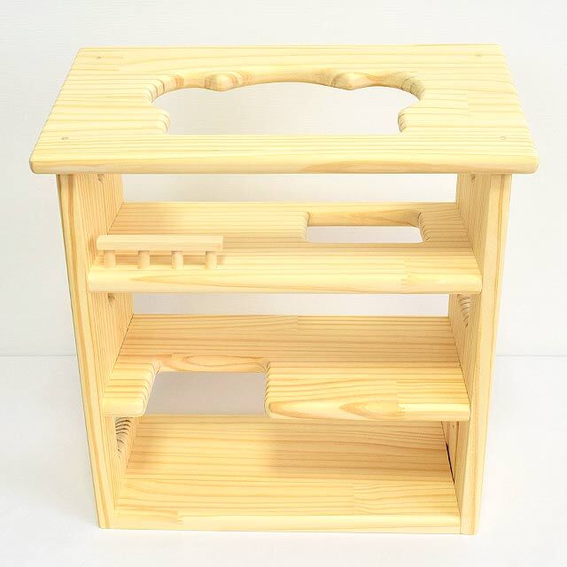 木製ドールハウス【日本製・3階建て・フルセット】 ｜木のおもちゃ