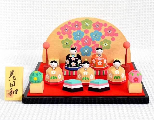 魅力の 雛人形 コンパクト 花日和 南雲 伊予一刀彫｜木のおもちゃ 雛人形・ひな祭り