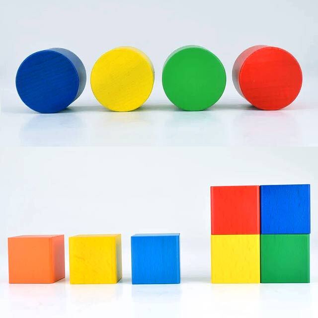 グラデーション積み木MINI 40ピース 郡上八幡 ｜木のおもちゃ ポプリの森