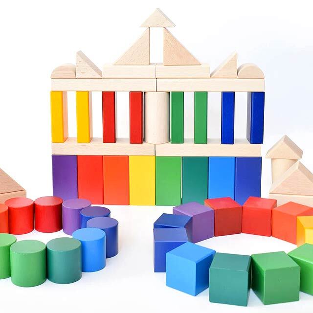 積み木遊び 木製知育玩具 木育