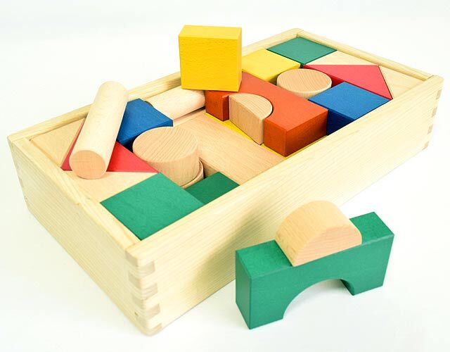 32ピース入りカラフル積み木