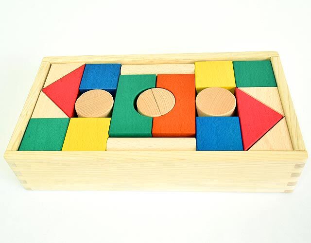 郡上八幡の色つみ木（カラー） ｜木のおもちゃ ポプリの森