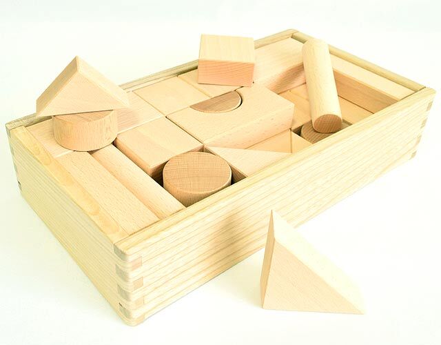 木箱入り 国産積み木 岐阜県