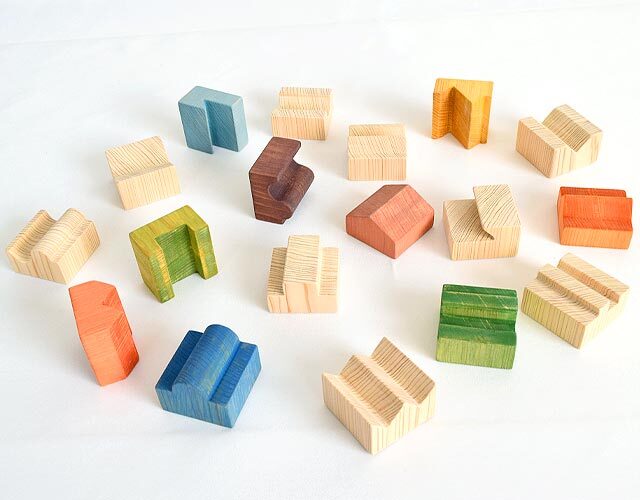 ネフ社 MOTIVO 積み木 木製 キューブパズル 知育玩具 おもちゃ 木の