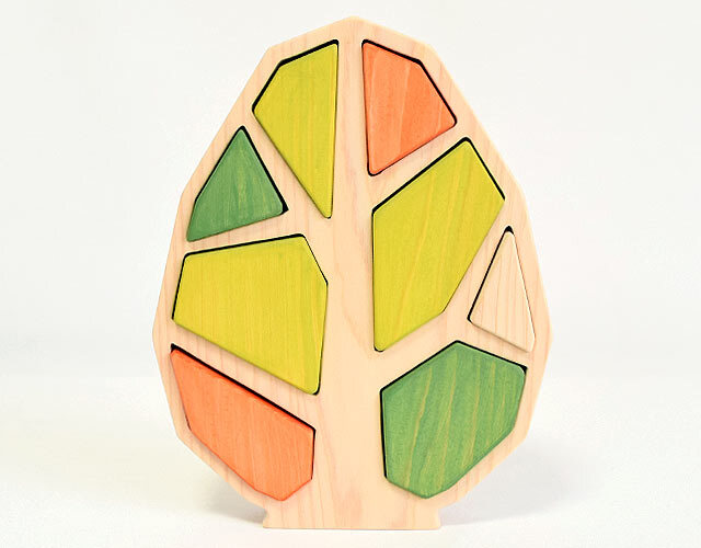 「このきなんのき」木製型合わせパズル 木曽ひのき使用