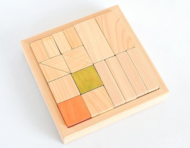 信州の木工房のこのこーば「ちっちゃな積み木」木曽ひのき使用