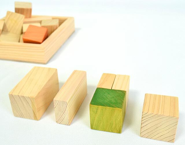ちっちゃな積み木 ～木曽ひのき使用の幼児用つみき｜木のおもちゃ