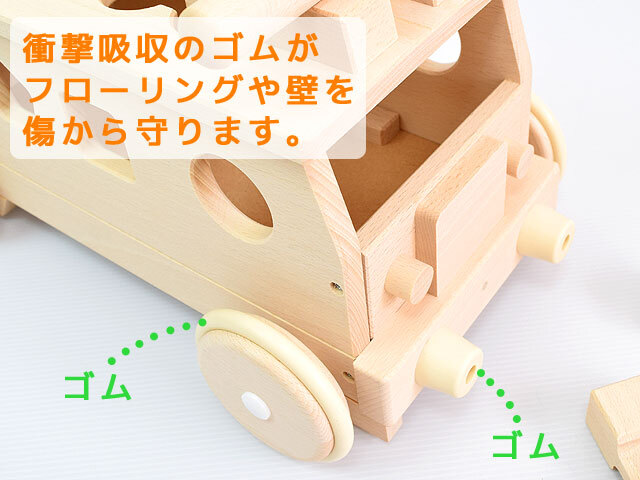 衝撃吸収用ゴム装着