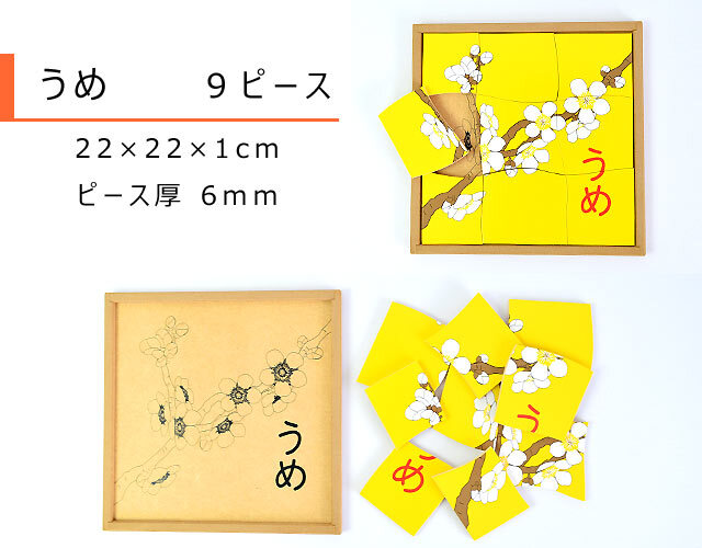 うめ　花のパズル