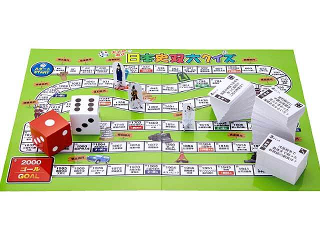 日本史双六クイズ｜介護レクリエーションゲーム｜木のおもちゃ ポプリの森