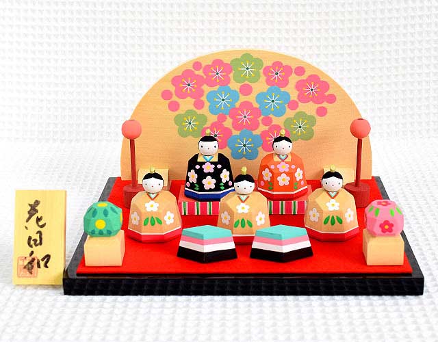 一刀彫 雛人形  【花】 一刀彫 雛人形 【花】